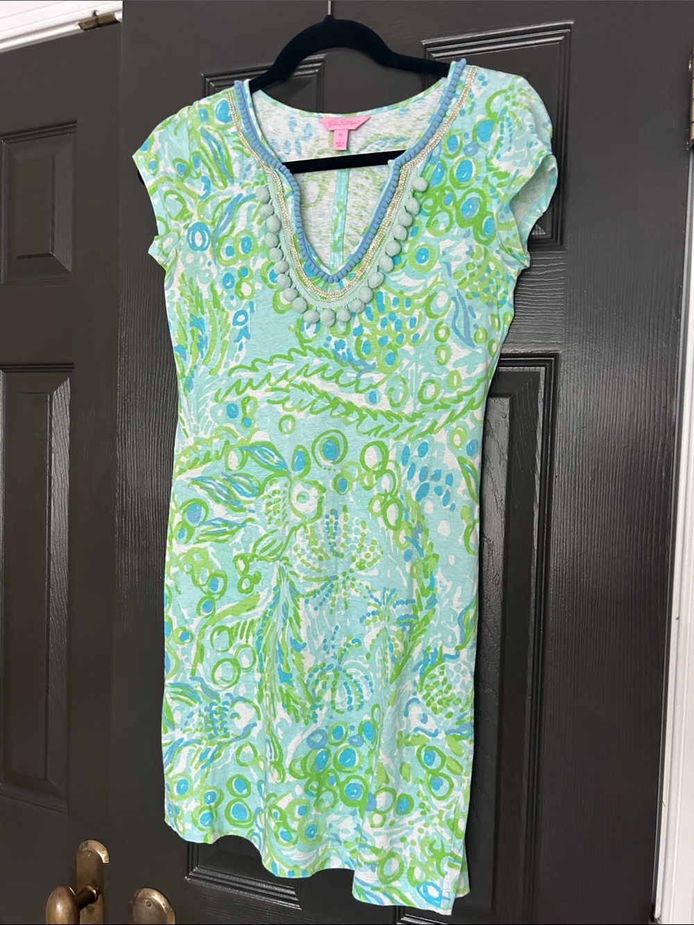 Lilly Pulitzer Mint, Lime & Aqua Embellished Dress